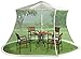 infactory Moskitonetz Outdoor: Moskitonetz für Sonnenschirme, 330 x 250 cm, 220 Mesh, weiß (Garten, rund, Sonnenschutz)