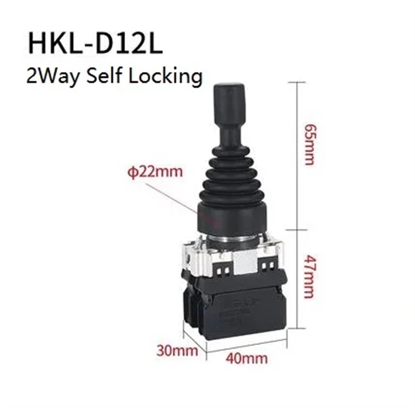 Two Way Spring Rocker Switch Snapklik.com : 22mm Monolever Joystick Switch 2 Way 4Way Reset Locking ...