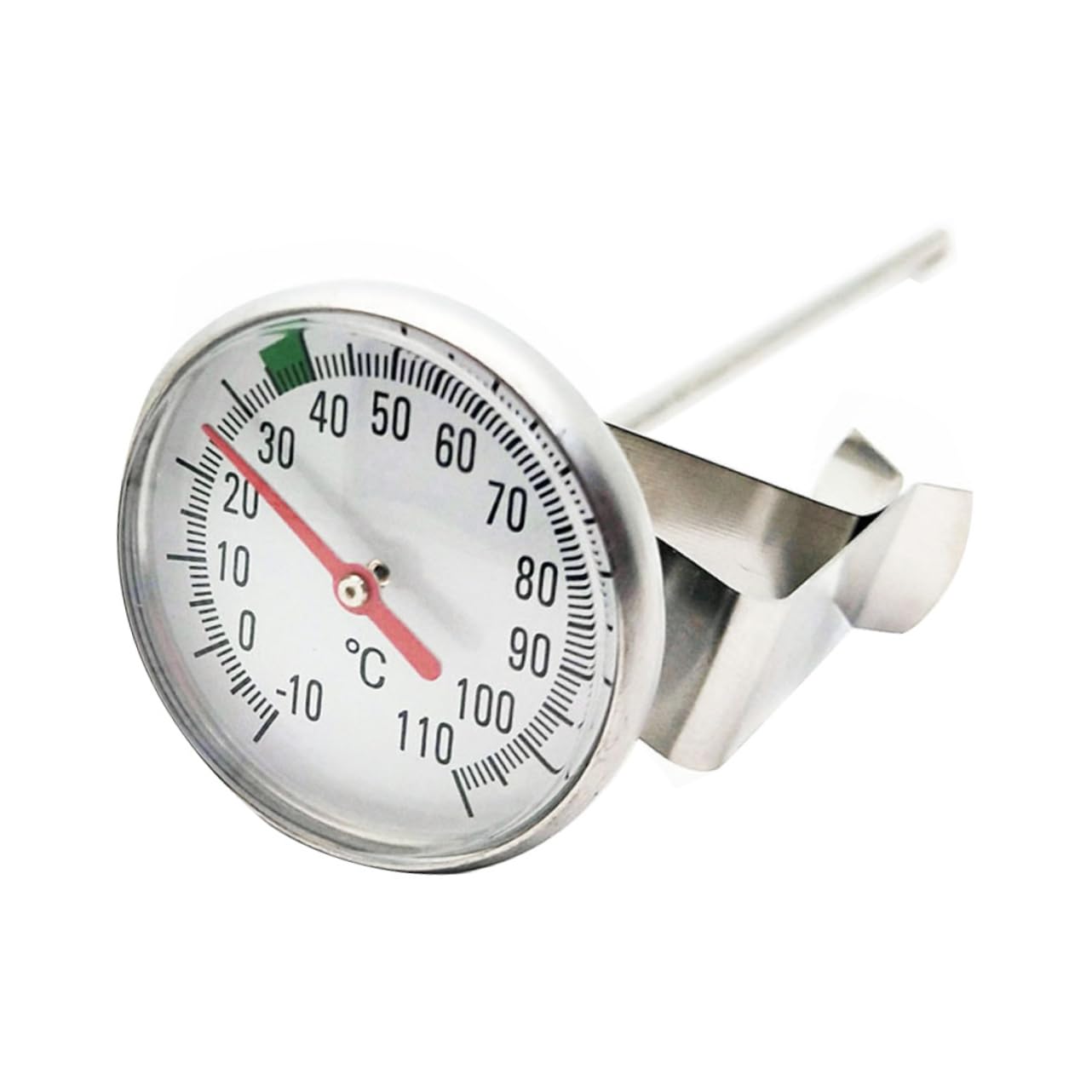 KICHOUSE Metal Thermometer for Cooking Instant Read Food Thermometer with Long Safety Probe Easy to Use for Kitchen Oil Water and Meat