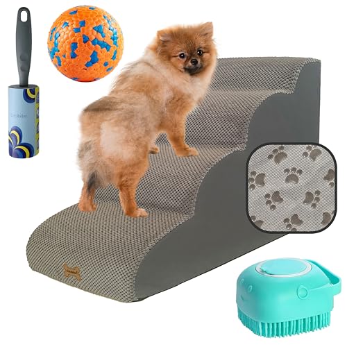 4-Steps-For-Dogs-To-Get-on-Bed-Couch-Up-To-21-High-Supports-100-lbs-Dog-Stairs-For-Small-Dogs-Pet-Stairs-For-Dogs-To-Get-On-Bed-Dog-Steps-For-Bed-Dog-Ramp-For-Bed-Pet-Steps-For-Bed