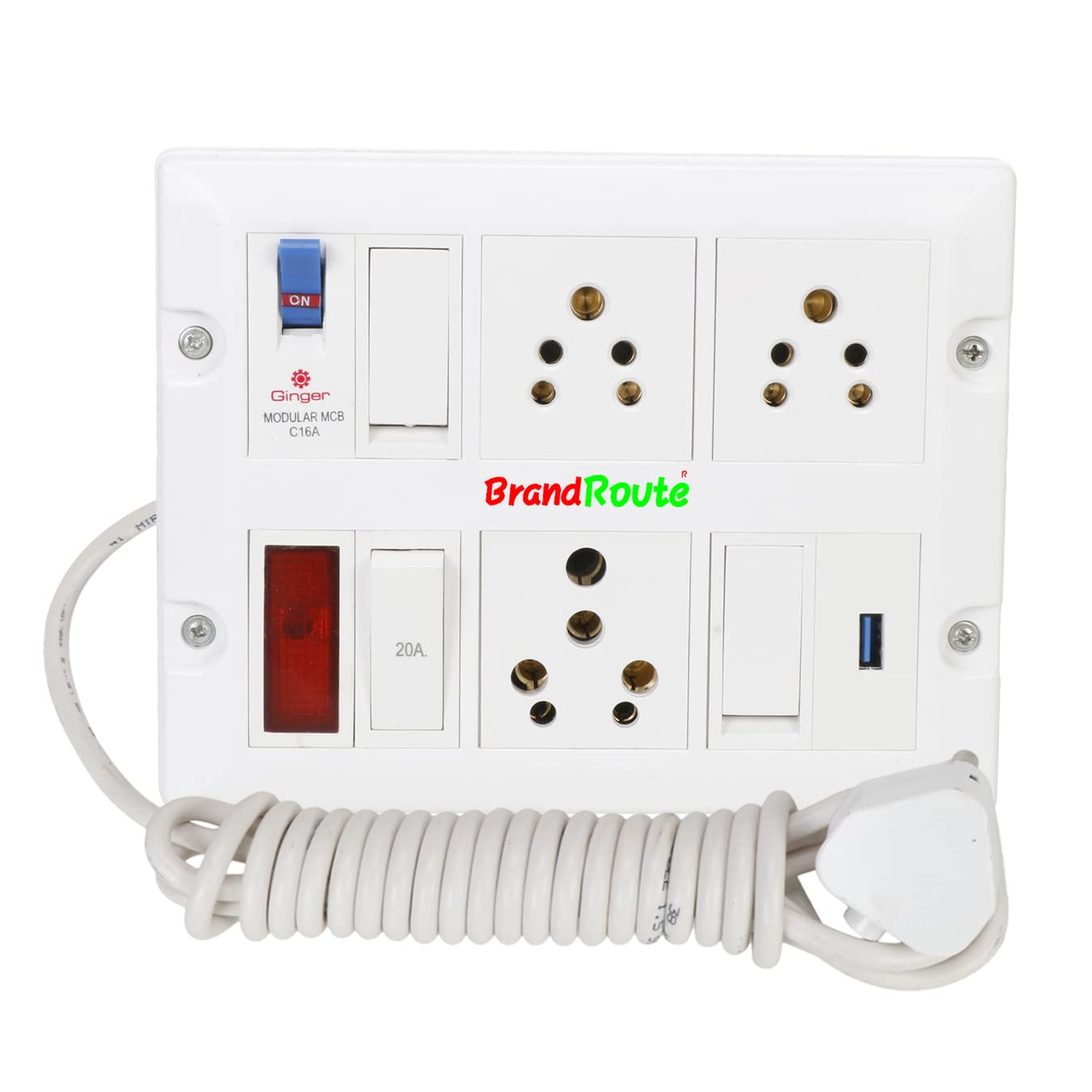 Buy Modular Power USB Extension Board Fitted2 Amp USB Charger,1 Socket