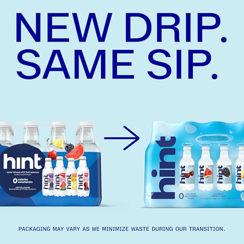 Image of Hint Infused Bottled, Best Sellers Variety Pack - Sugar Free Flavored with Zero Calories, Natural Essences, and No Artificial Sweeteners - 16 Fl Oz (Pack of 12)