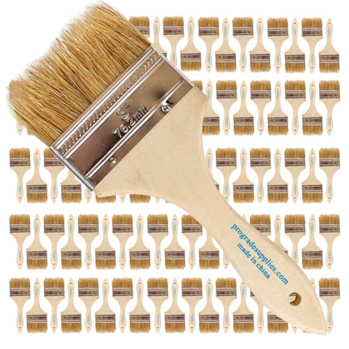 Pro Grade 3 Chip Brushes Disposable Paint Brushes for Epoxy 96 Pack