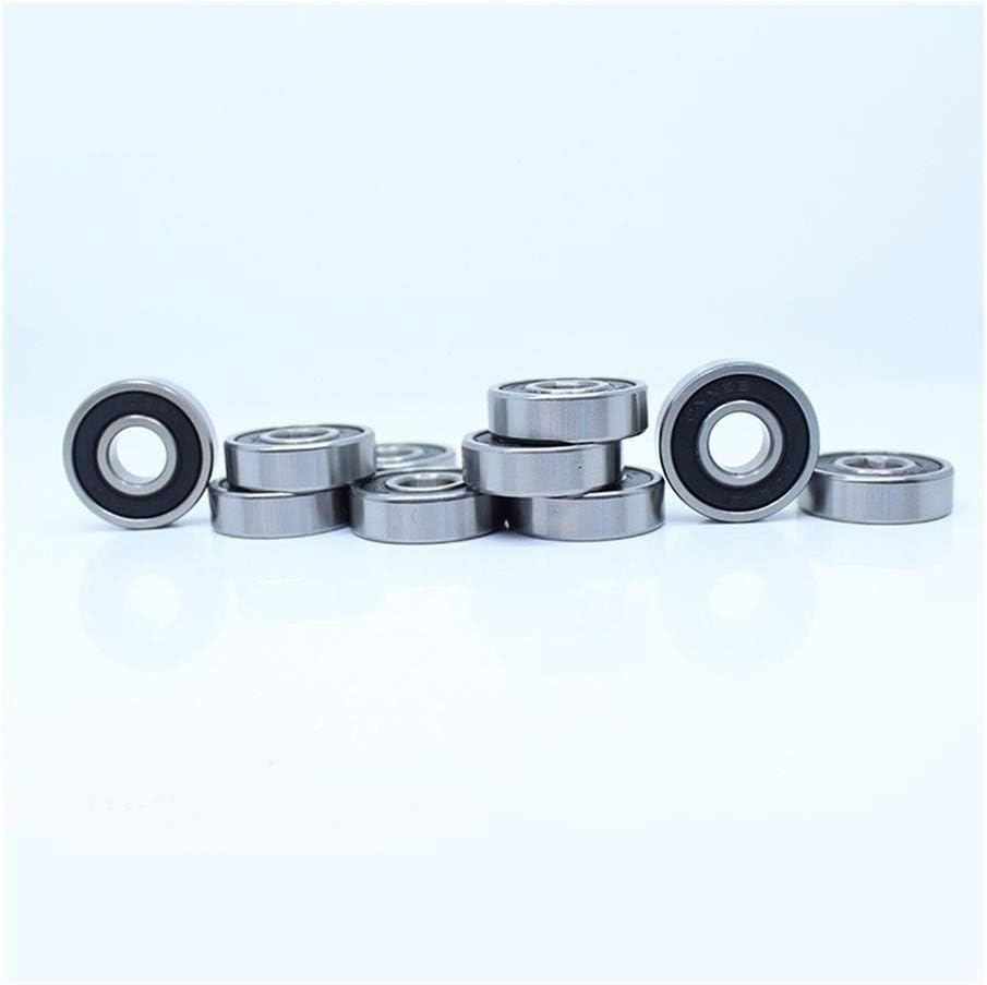 10Pcs 609RS 609-2RS 52100 Chrome Steel Bearing ABEC-5 9 * 24 * 7 mm Miniature Sealed Deep Groove Ball Bearings 609 2RS