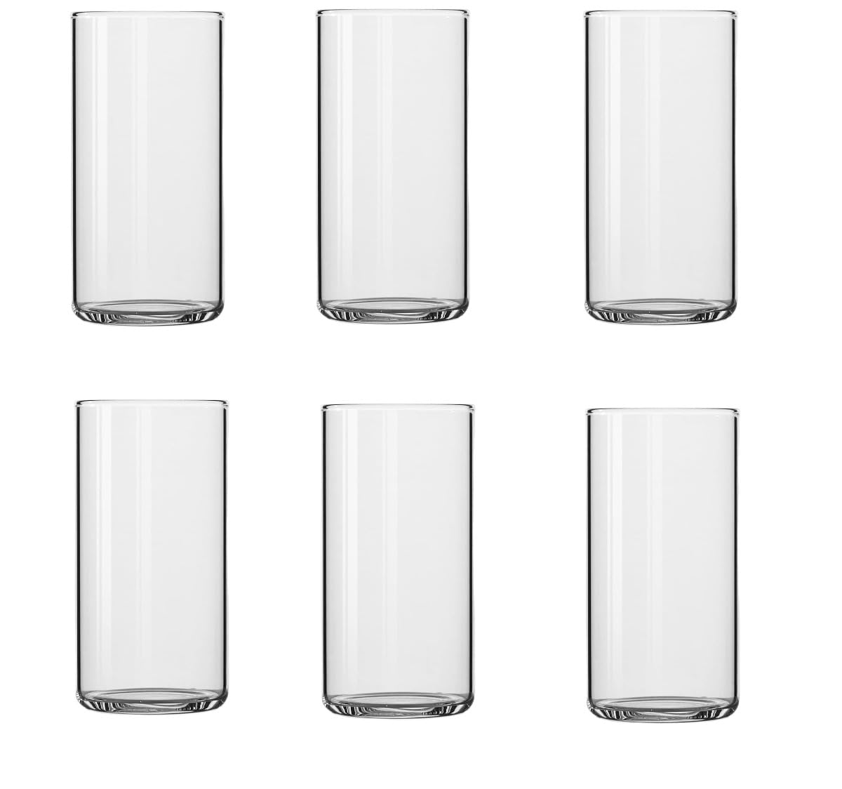 Thin Highball Glasses Set of 6 19oz Tall Drinkware for Cocktails Water and Mixed Drinks Set Of 6