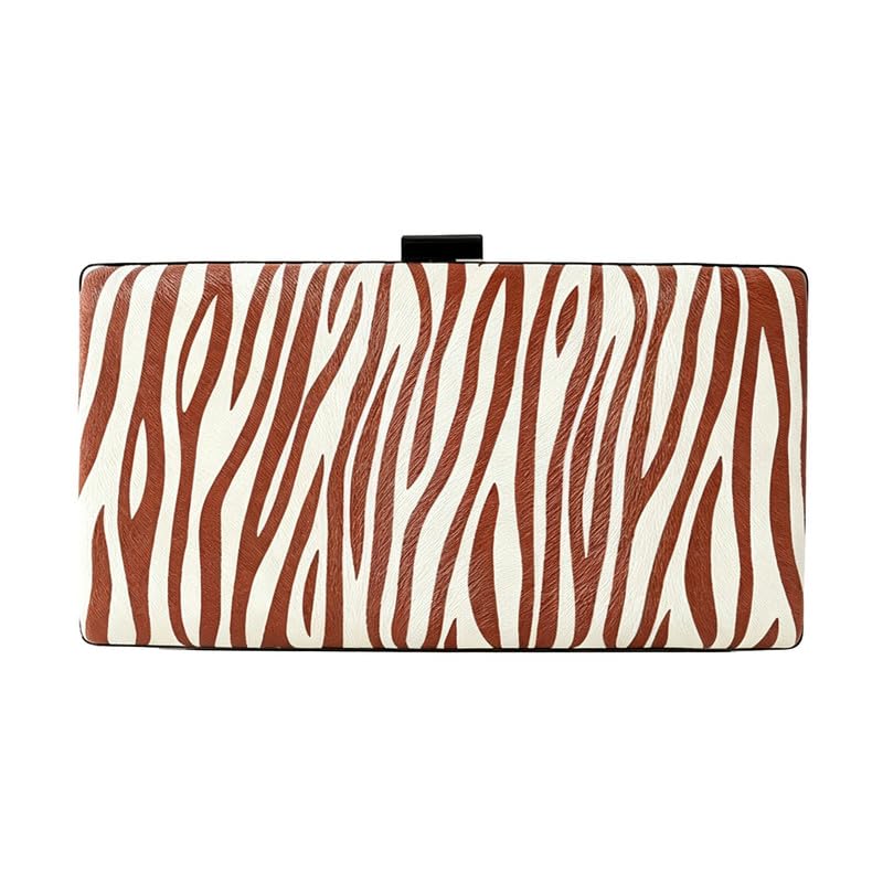 Pochette de soirée femme imprimé zèbre pour célébrer vos plus beaux moments