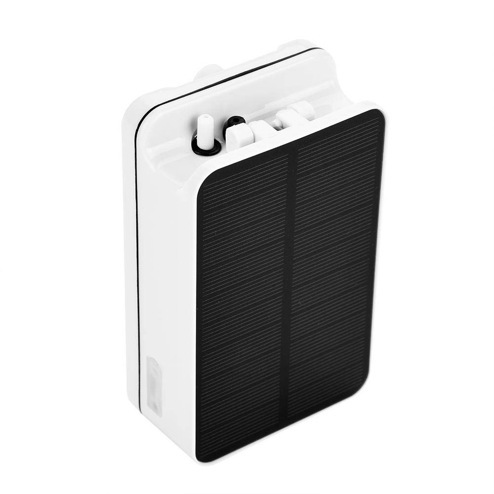 Pompa powietrza zasilana energią słoneczną pęcherzyk powietrza do stawu akwariowego staw ogrodowy, objętość powietrza 0,3 l/min Panel słoneczny 5 V 1,45 W rozmiar 13 x 8 x 4,2 cm