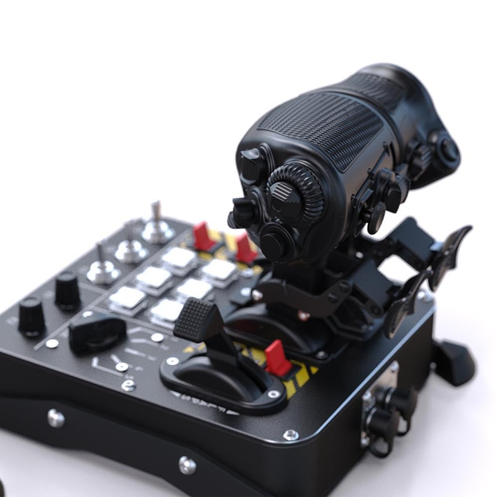 VIRPIL Controls MongoosT-50CM3 Throttle Doppelmotor-Schubregler Flugsimulator-Steuerungssystem PC-Gaming