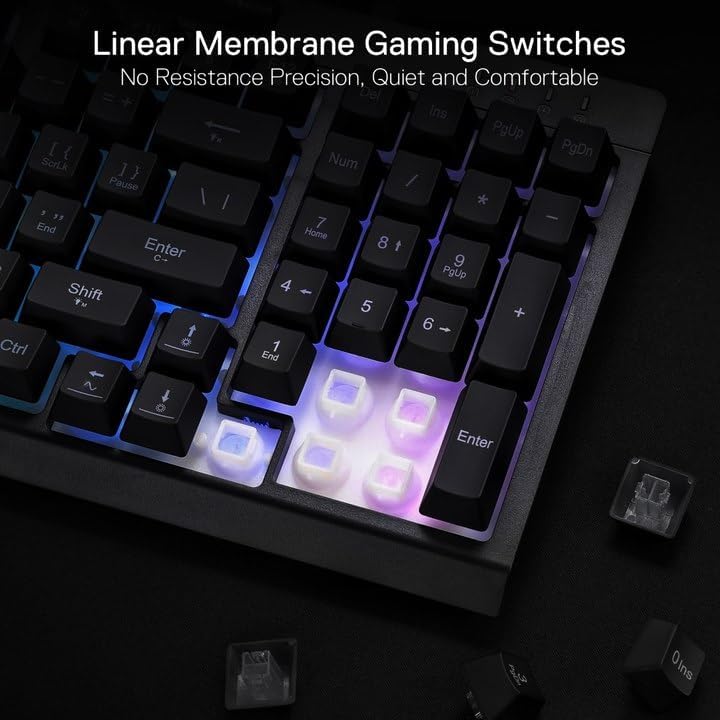 Redragon K515 Shiva RGB Gaming Billentyűzet Mechanikus Érzet 98 Gomb