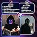 YXYaoZhengYiGeYi Led Mask Lighted Up Mask - Led Masks with Gesture Sensing & Voice Changer, Perfect for Halloween Costume Cosplay Party, Ideal Toys & Teen Gifts