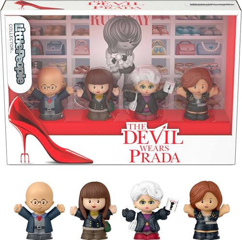 Little People Collector The Devil Wears Prada Special Edition Set for Movie Fans, 4 Figures in a Display Package