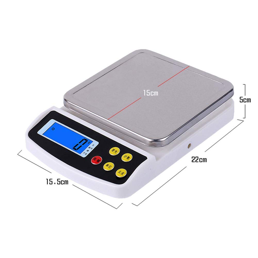 Báscula electrónica Digital de Cocina de Alta precisión, 0,1 g, para Hornear Alimentos, Verduras y Frutas.