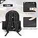 GOBUROS Tactical Pistol Backpack for 4 Handguns and 12 Mags, Gun Range Backpack with TSA Lock and Padded Shoulder Straps, Black