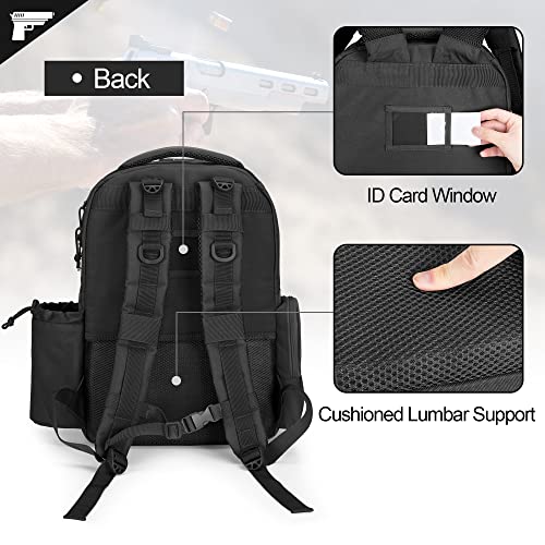 GOBUROS Tactical Pistol Backpack with TSA Lock