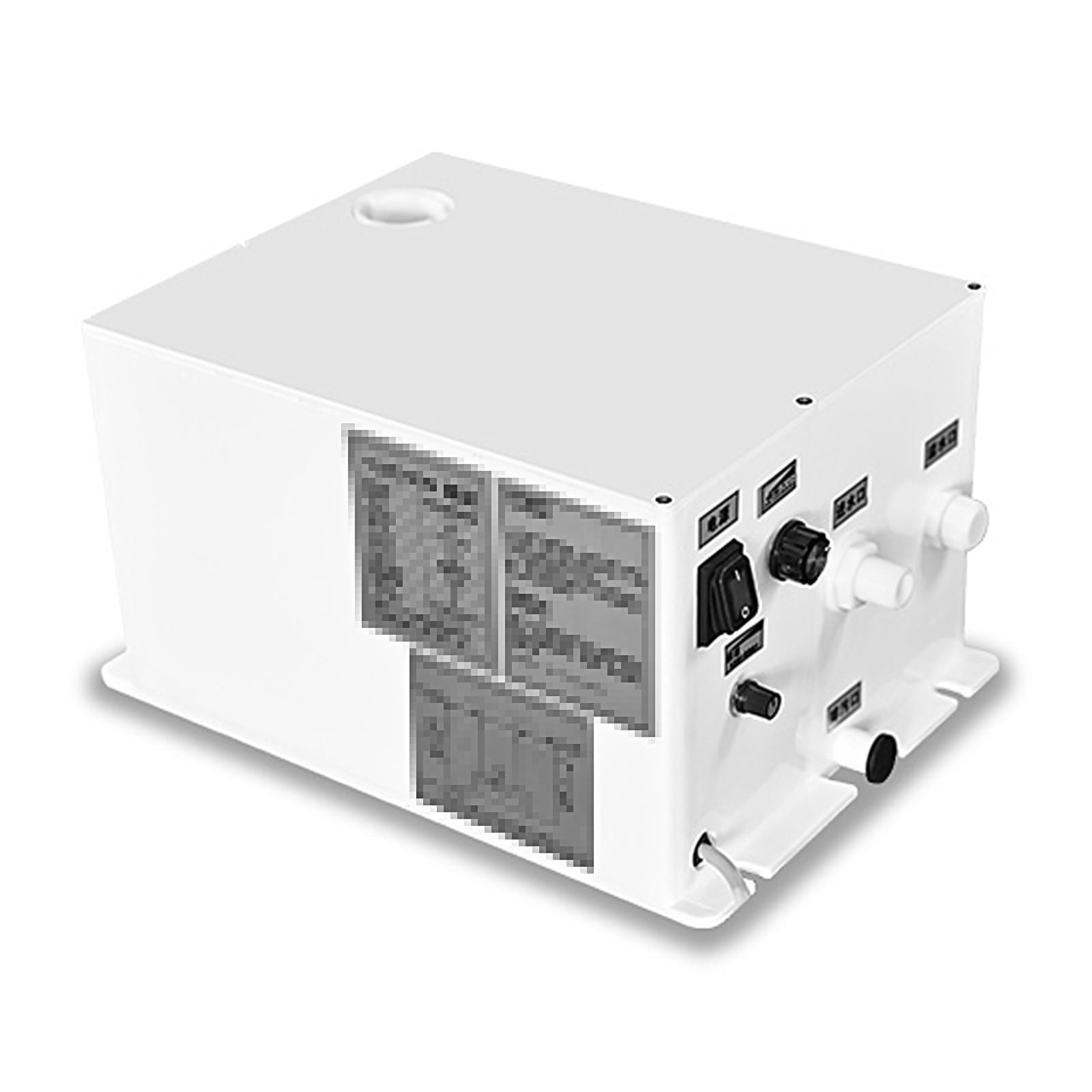 Umidificatore Ultrasuoni Ambiente 3.5L Umidificatore in Acciaio Inox con Doppia Uscita per La Nebbia Particelle Atomizzate da 3-5nm per Commerciale Industriale(37 * 26.5 * 20.2cm)
