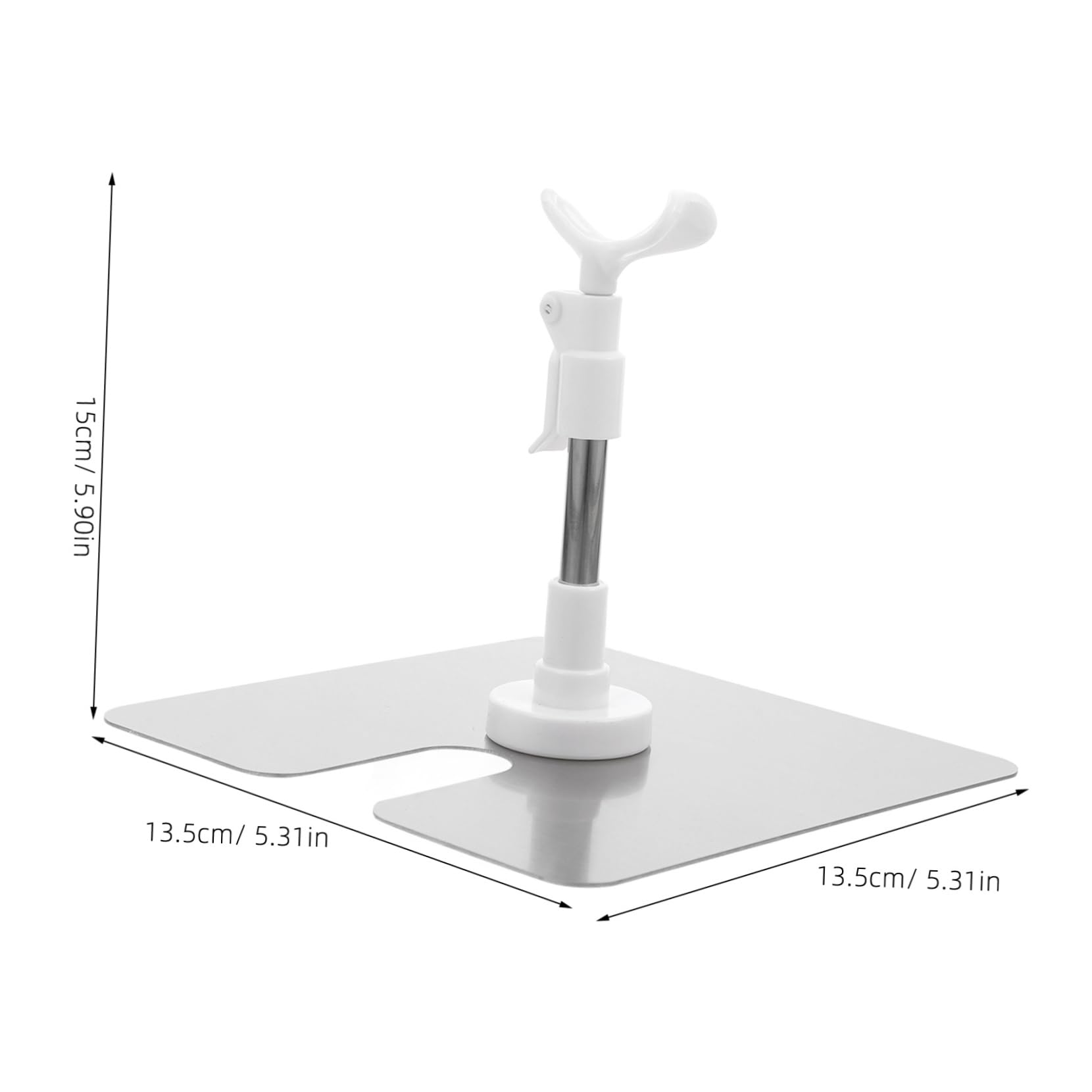 Kisangel Stainless Steel Doll Stand Large Doll Holder Action Figure Rack for Display 3 Adjustable Heights