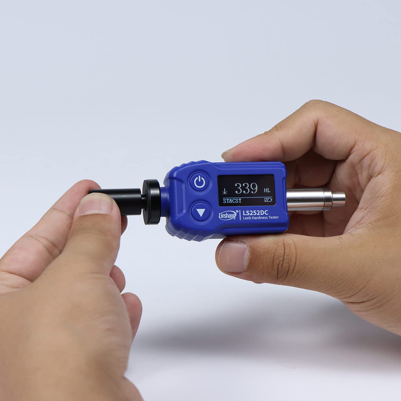 Surface Sclerometer Leeb Hardness Tester Durometer Hardness Testing Machine Metal Hardness Detector HL HV HB HS HRA HRB HRC 7-in-1 Pocket Pipe Impact Device DC Type with Accuracy ±6 HL