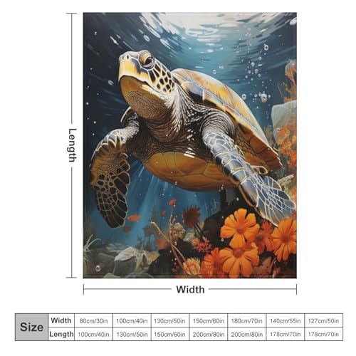Couverture tortue imprimée douce : une idée de cadeau idéale