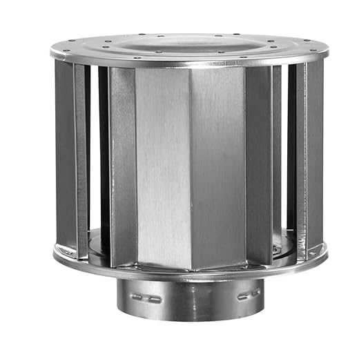 DuraVent 6" Type B Gas Vent Rain Cap for high-wind regions