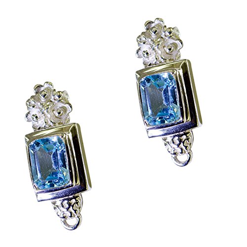 Bijoux topaze bleue et argent sterling 925 chic féminin