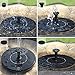 VIVOHOME Outdoor Solar Powered Round Bird Bath Water Fountain Pump