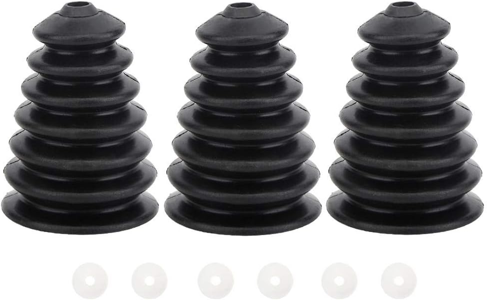 3Pcs Rubber Flexible Electric Hammer Drill Dust Cover for 6mm-16mm Drill Bits Impact Drill Power Tool Hand Tools(Black)
