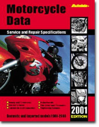 AD01-140 Autodata Motorcycle Repair and Service Specifications Manual 2001