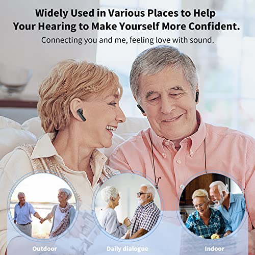 Hearing Aids, Earbyear Rechargeable Hearing Aids For Seniors With Noise Cancelling, Hearing Amplifier Personal Sound Amplification Devices With Portable Charging Case #TOP6