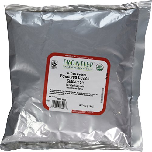 Frontier Co-op Organic Fair Trade Ground Ceylon Cinnamon 1lb | Pack of 2