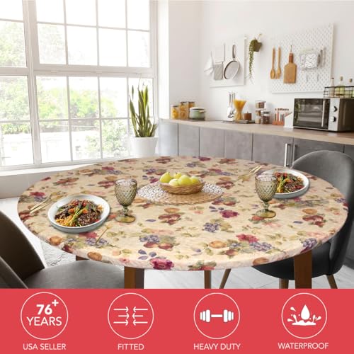 image for Covers For The Home Deluxe Elastic Edged Flannel Backed Vinyl Fitted T