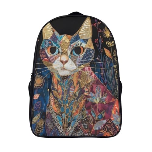 Mochila escolar infantil de gato para excursiones de preescolar