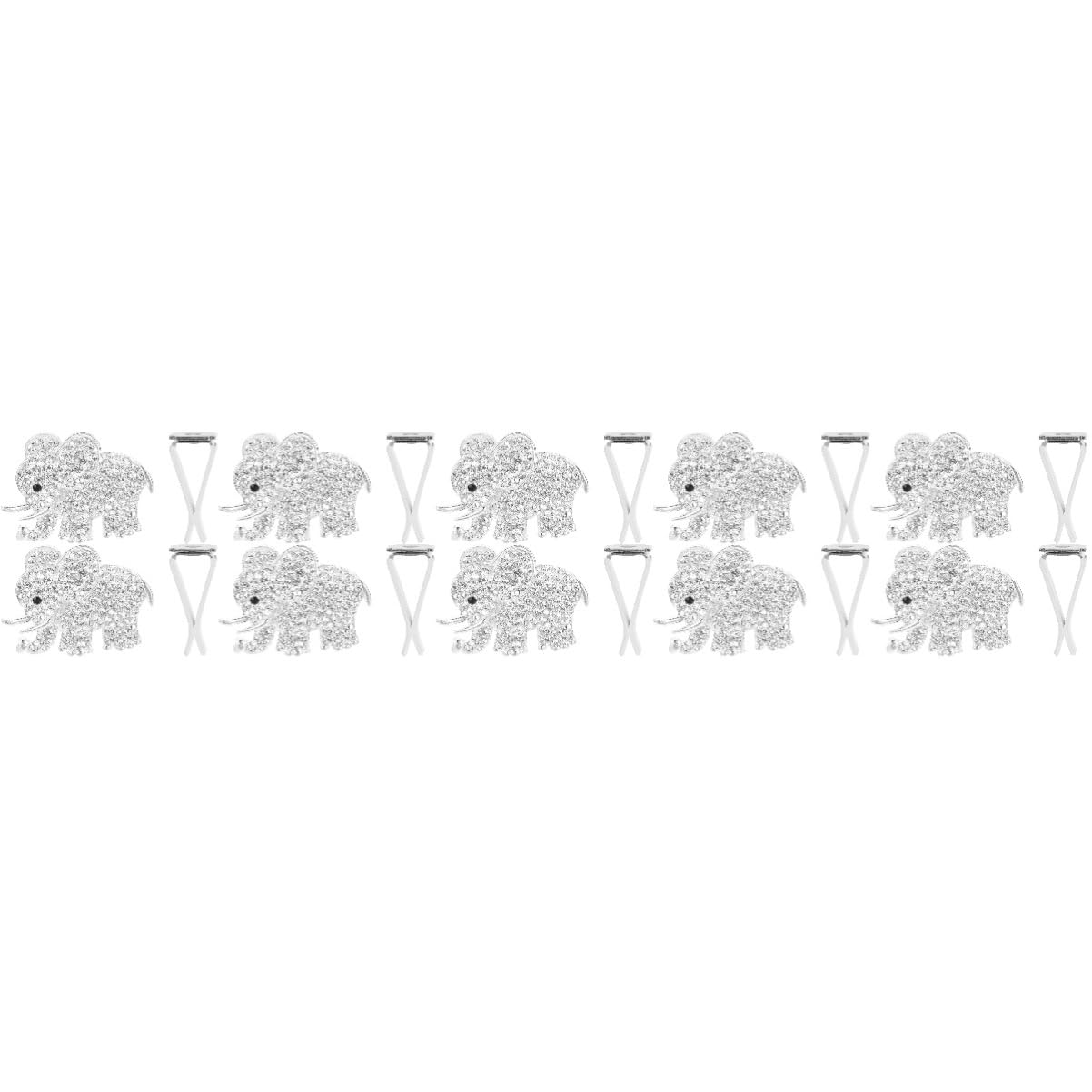 ibasenice 5 Set Di Clip Per Auto Clip Per Sfiato Auto A Forma Di Elefante Decorazioni Per Clip Per Sfiato Multifunzionale 2 Pezzi*5