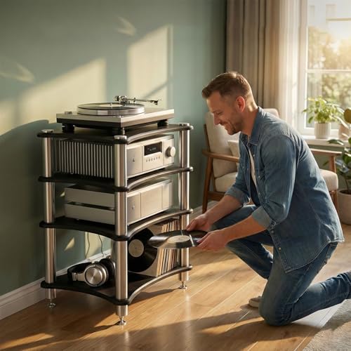 Rack à trois niveaux ModuLargeAV pour sublimer votre studio de musique