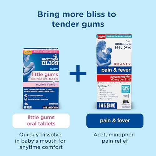 Mommy's Bliss Organic Little Gums Soothing Massage Gel Day and Night Combo, Great for Teething Babies, Age 2 Months+, Sugar Free, Mild & Sweet Flavor, 2 - 0.53 Oz Tubes (Pack of 1) — view 7