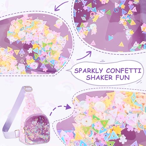 Image of COSHAYSOO Little Girls Unicorn Purse Cute Sling Crossbody Bag for Toddler Preschool Kids Girls, Graduation First Dance Recital Performance Gifts for 2 3 4 5 6 Year Old Girl Fashion Purple Accessories | Unicorn print