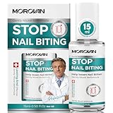 Morovan Nail Biting Prevention For Kids: Thumb Sucking Deterrent Stop Nail Biting Treatment Adults No Bite Nail Polish for Biters Anti Finger Sucking Lasting & Safe with Repair and Healthy Nails 15ML