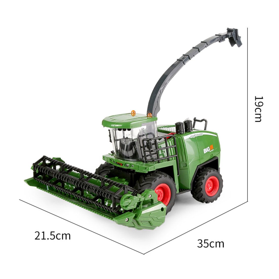 6605 Scala 1:24 RC Grano Harvest Modello 2.4GHz Telecomando Veicolo Agricolo con Luci LED Pronto A Correre