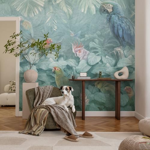 Revêtement mural intissé impression haute qualité oiseaux exotiques - 3