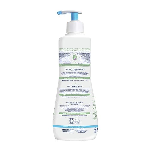 Miniatura 2 de Mustela Baby Gentle Cleansing Gel - Baby Hair  Body Wash - with Natural Avocado fortified with Vitamin B5 - Biodegradable Formula  Tear-Free - 1 or