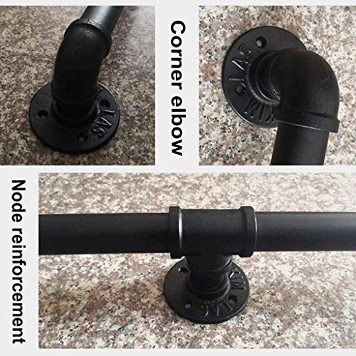 Garde-corps en fer pour escalier avec fixation murale robuste - 7