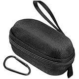 TOCCOOL Schwarze Hörgeräte-Aufbewahrungstasche, strapazierfähiges EVA-Material, Schutztasche, Reise-Hörgeräte-Tasche für ältere Menschen und Schwerhörige (wasserdicht, sturzfest, 11,5 x 7 x 5,5 cm)