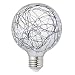 Judy Lighting - G95 LED Globe Fairy Light Bulb for Ambient Night Lighting, E26 Standard Medium Base Edison with Starry Decorative String Lights for Bathroom, bedroom, Living room (Cold White)