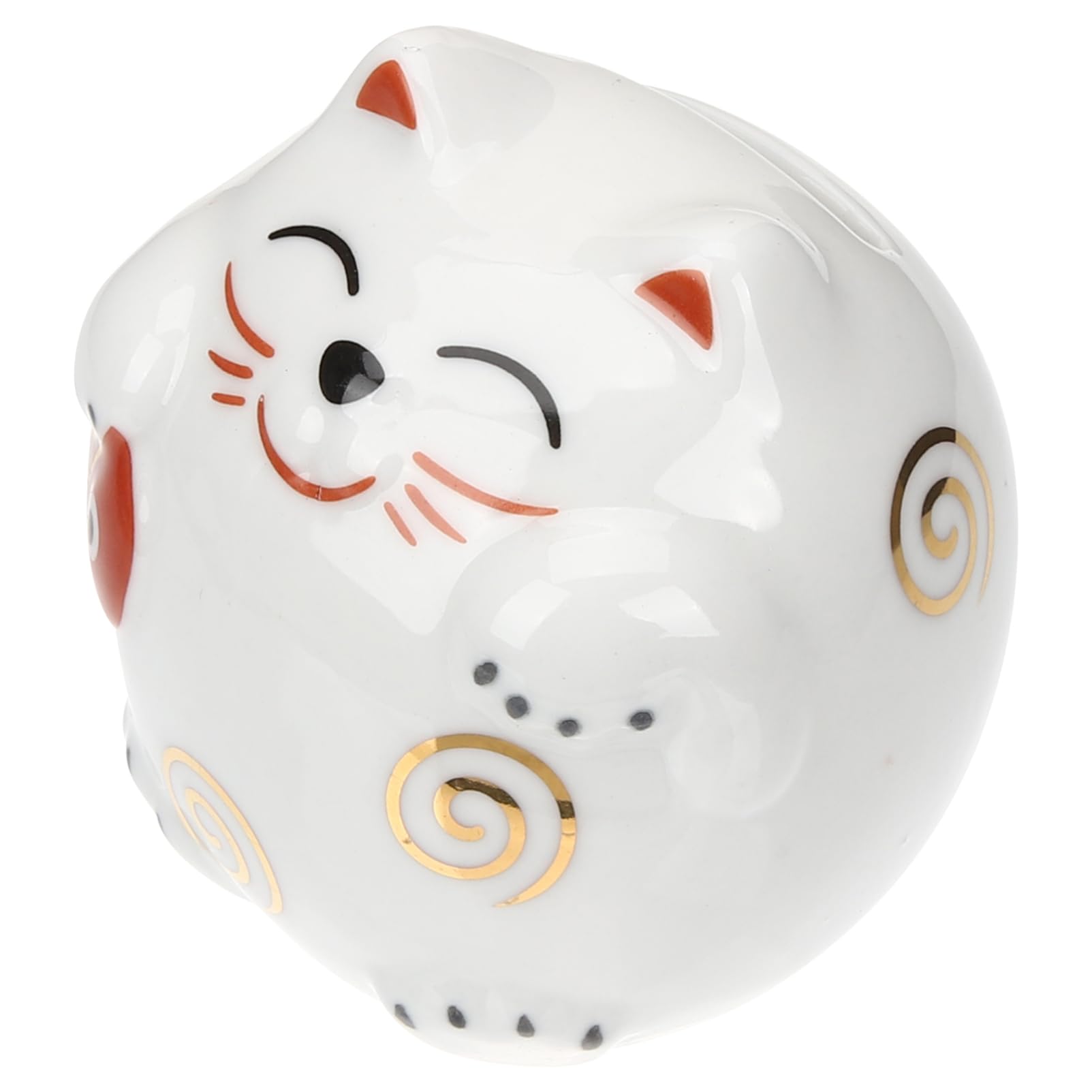 VICASKY 4stücke Ceramic Piggy Bank Maneki Neko Statue Glückskatze Ornamente Für Zuhause Büro Praktische Spardose Mit Verarbeitung Japanische Dekoration Für Katzenliebhaber