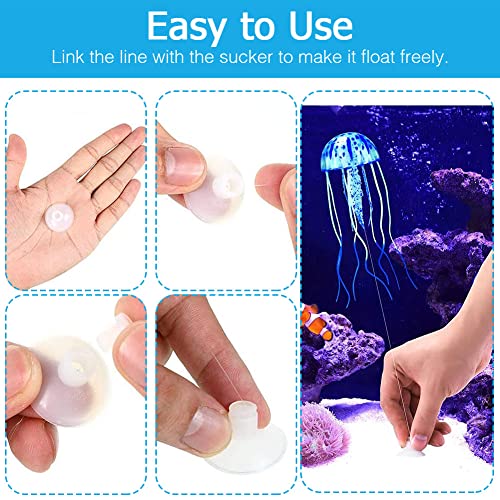 image for Abnaok Glowing Aquarium Ornaments Silicone Fish Tank Decor Artificial 