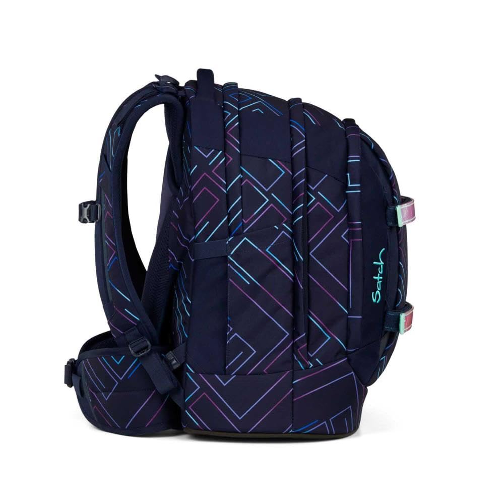 Satch Set Mochila Purple Laser Artículos Escolares Unisex Poliéster Reciclado Multicolor