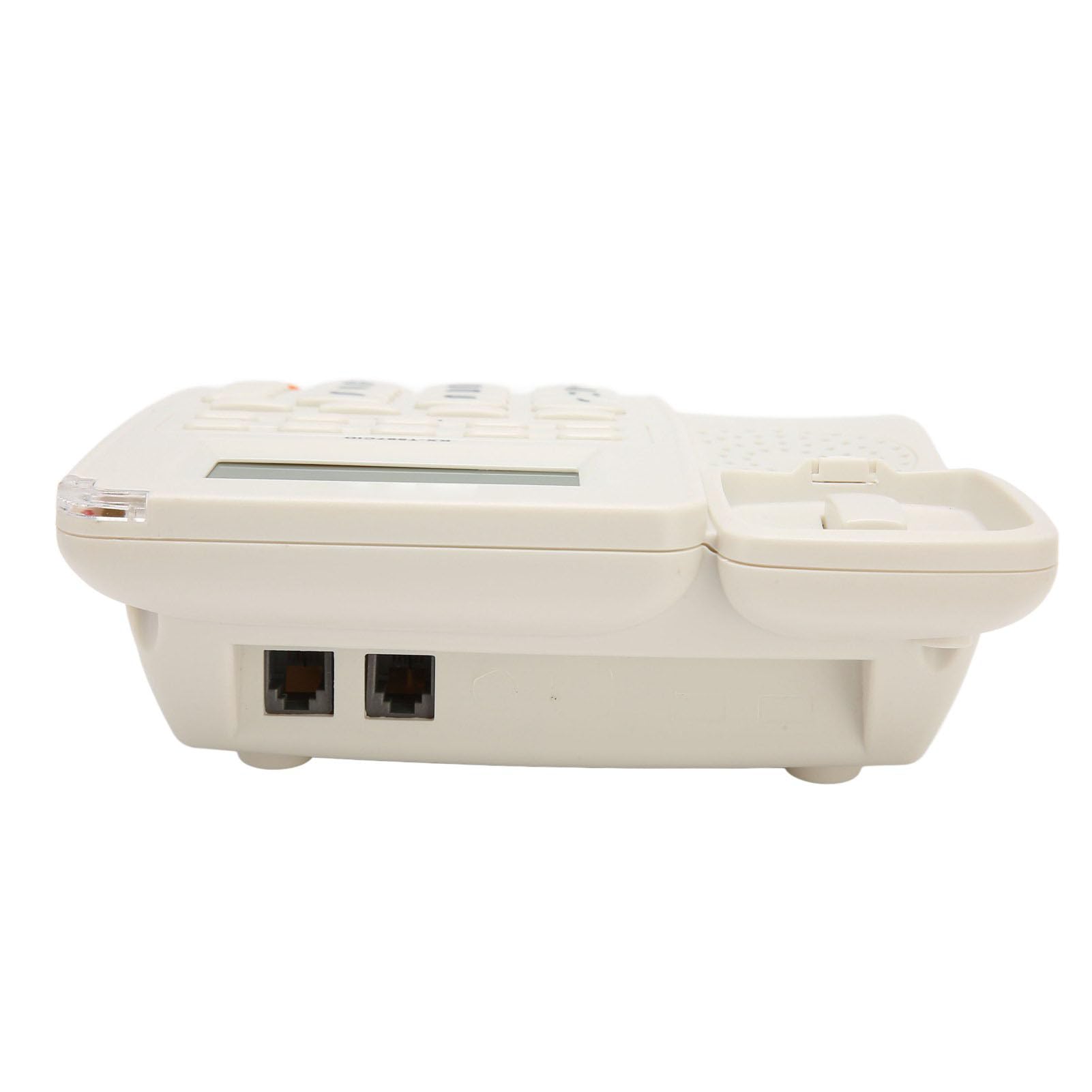 Teléfono con Cable, Teléfono con Cable con Altavoz, Identificador de Llamadas, Llamada en Espera, Teléfono Fijo con Botones Grandes para el Hogar, Oficina, Hotel, Ancianos (Blanco)