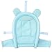 Baby Bath Mesh Cushion Pad Newborn Bathtub Mat Infant Bath Supporter Net Pillow Nonslip Floating Bathing Tub Seat (Blue)