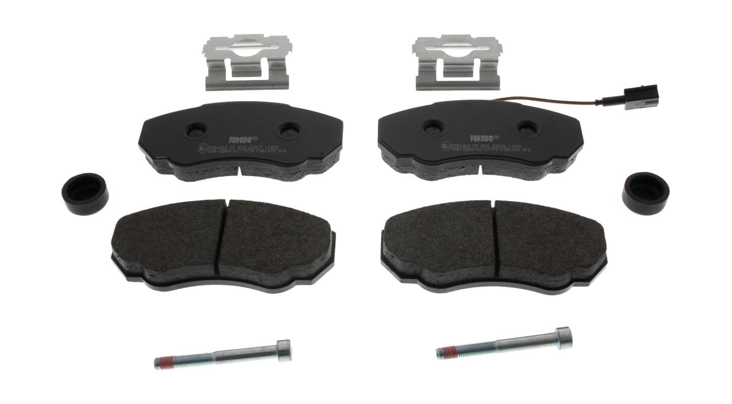FERODO Plaquettes de freins Avant contact de signal d'usure inclus avec accessoires FVR1478 Compatible avec FIAT Ducato III Van 250, 290 Ducato III Camion plate-forme/Châssis 250, 290