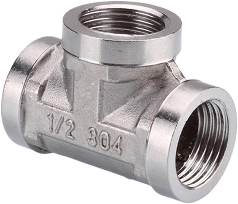 ステンレス鋼変換継手 1/2 3/4 ステンレス鋼メスオスねじ T型縮小エルボバットジョイントカプラ配管継手(11.1 PCS_BS
