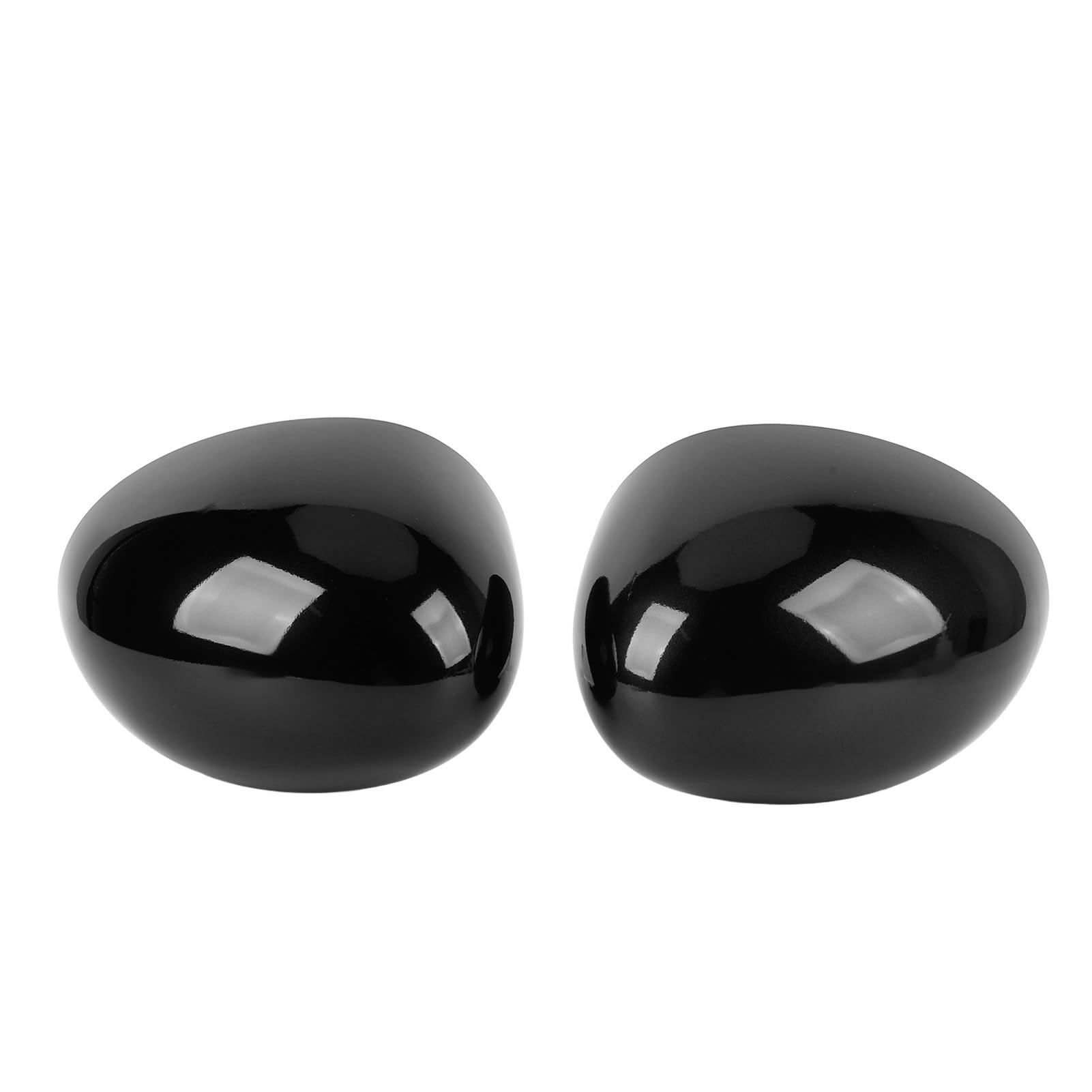 Coppia di Coperture a Specchio Sulla Porta Esterna Adattata Alla Mini F55 F55 F56 F57 F60 Pre-LCI, Migliora L'aspetto del Veicolo per i Modelli 2014-2019 (nero lucido)